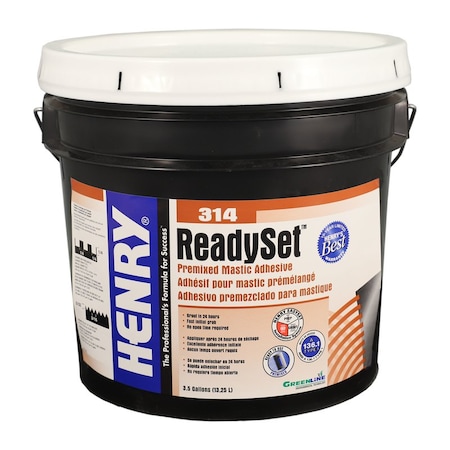 Henry Henry 314 Ready Set High Strength Off White Premixed Mastic Adhesive 3.5 gal 12257